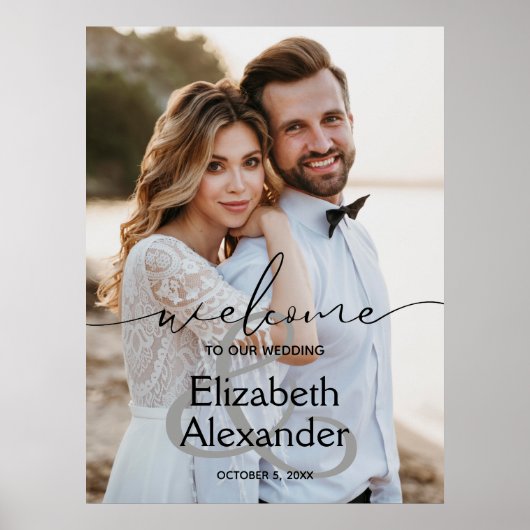 Ampersand Wedding Welcome Poster (Voorkant)