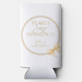 Ampersand Witte Parels Prosecco Boog Bruidsmeisjes Seltzer Blikjeskoeler (Achterkant)