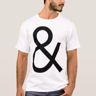 Ampersand - Zwart aan licht T-shirt