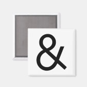 Ampersand - Zwart Magneet (Voorkant / Achterkant)
