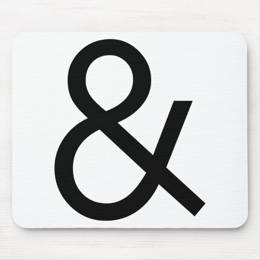 Ampersand - Zwart Muismat (Voorkant)