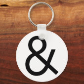 Ampersand - Zwart Sleutelhanger (Voorkant)