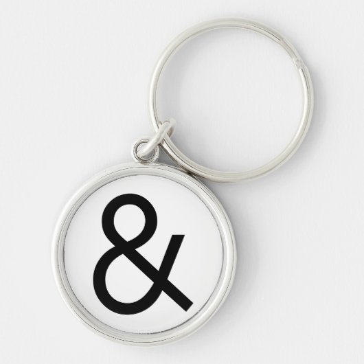 Ampersand - Zwart Sleutelhanger (Voorkant)