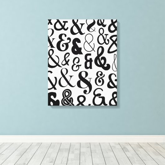Ampersands Canvas Afdruk (Insitu (Houten vloer))