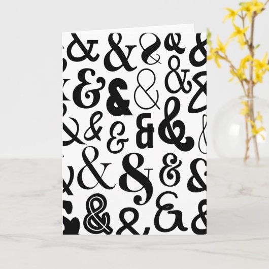 Ampersands Kaart (Gele Bloem)