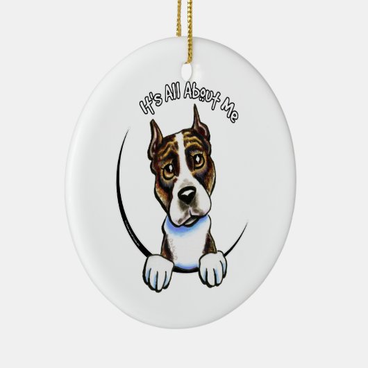 AmPersoneel Brindle IAAM Keramisch Ornament (Rechts)