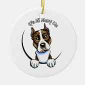AmPersoneel Brindle IAAM Keramisch Ornament (Voorkant)