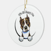AmPersoneel Brindle IAAM Keramisch Ornament (Links)