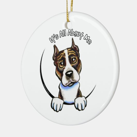 AmPersoneel Brindle IAAM Keramisch Ornament (Links)