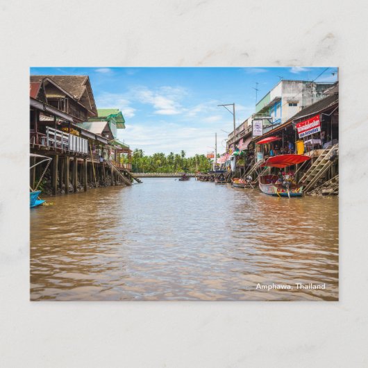 Amphawa, Thailand Briefkaart (Voorkant)