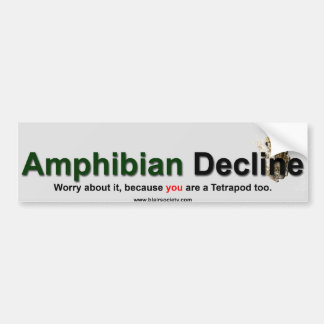Amphibian Decline Bumpersticker