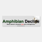 Amphibian Decline Bumpersticker (Voorkant)