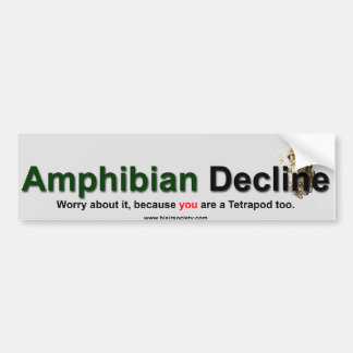 Amphibian Decline Bumpersticker