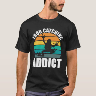 Amphibian Frog Catching Addict Frog Hunting T-shirt