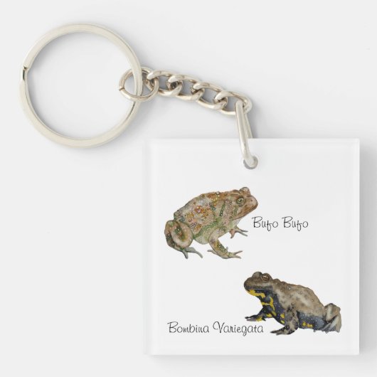 Amphibians, Reptiles & Insects Watercolor Sleutelhanger (voorkant)