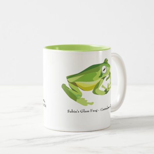 AmphibiaWeb Centrolene-Mok Tweekleurige Koffiemok (Voorkant rechts)