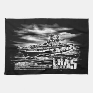 Amphibious aanvalsschip Peleliu Dawsonsf kitchent Theedoek