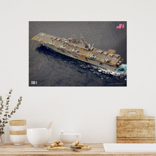 AMPHIBIOUS ASSAULT SHIP - LHD-1 POSTER (Keuken)
