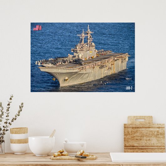 AMPHIBIOUS ASSAULT SHIP - LHD-2 POSTER (Keuken)