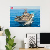 AMPHIBIOUS ASSAULT SHIP - LHD-2 POSTER (Thuiskantoor)