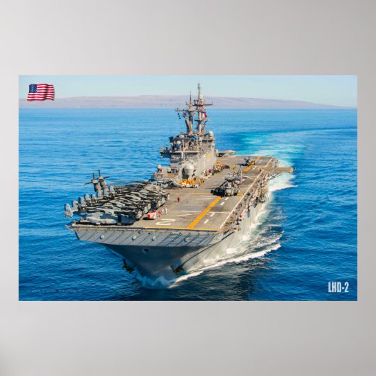 AMPHIBIOUS ASSAULT SHIP - LHD-2 POSTER (Voorkant)