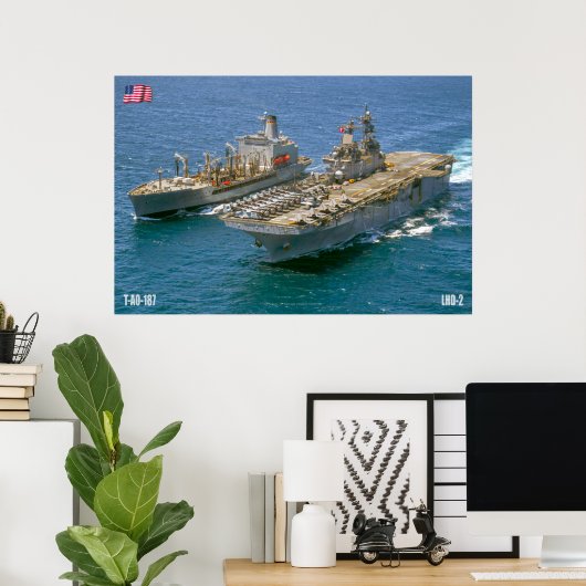 AMPHIBIOUS ASSAULT SHIP - LHD-2 POSTER (Thuiskantoor)