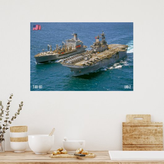 AMPHIBIOUS ASSAULT SHIP - LHD-2 POSTER (Keuken)
