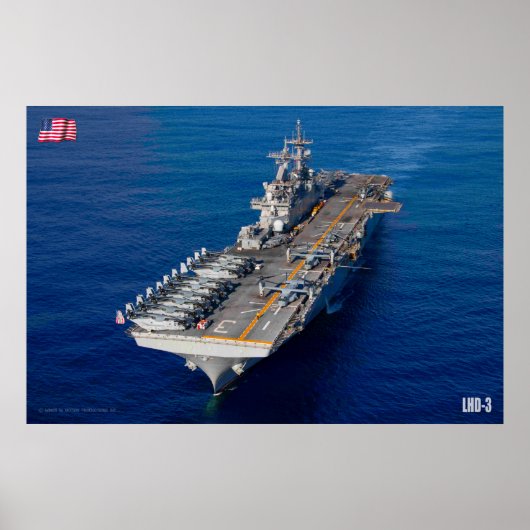 AMPHIBIOUS ASSAULT SHIP - LHD-3 POSTER (Voorkant)