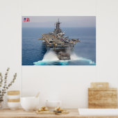 AMPHIBIOUS ASSAULT SHIP - LHD-3 POSTER (Keuken)