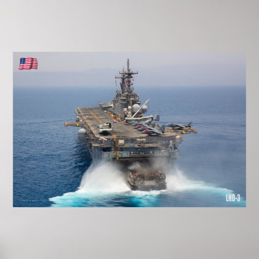 AMPHIBIOUS ASSAULT SHIP - LHD-3 POSTER (Voorkant)