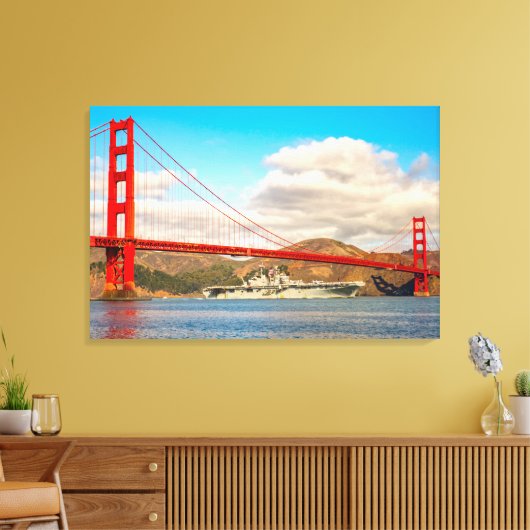 AMPHIBIOUS ASSAULT SHIP - LHD-6 24x36 Canvas Afdruk (Insitu (Woonkamer))