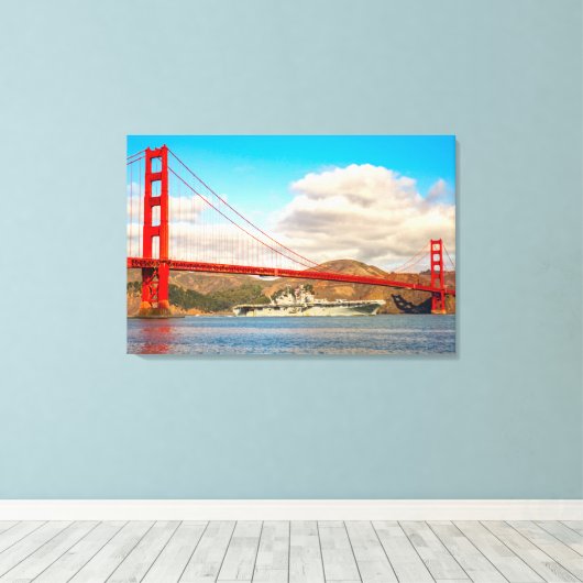 AMPHIBIOUS ASSAULT SHIP - LHD-6 24x36 Canvas Afdruk (Insitu (Houten vloer))