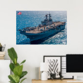 AMPHIBIOUS ASSAULT SHIP - LHD-6 POSTER (Thuiskantoor)
