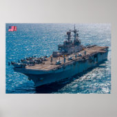AMPHIBIOUS ASSAULT SHIP - LHD-6 POSTER (Voorkant)