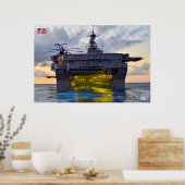 AMPHIBIOUS ASSAULT SHIP - LHD-7 POSTER (Keuken)