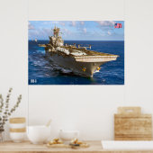AMPHIBIOUS ASSAULT SHIP - LHD-8 POSTER (Keuken)