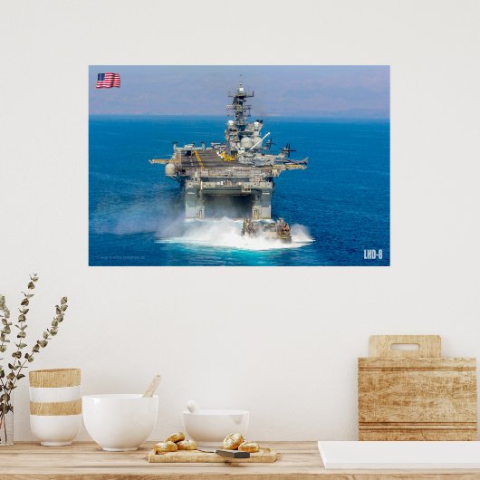 AMPHIBIOUS ASSAULT SHIP - LHD-8 POSTER (Keuken)