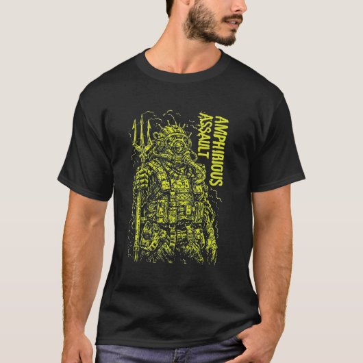 Amphibious Assault Trooper Underwater Warfare Grap T-shirt (Voorkant)