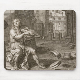 Amphion Bouwt de Mallen van Thebes door de Muziek Muismat