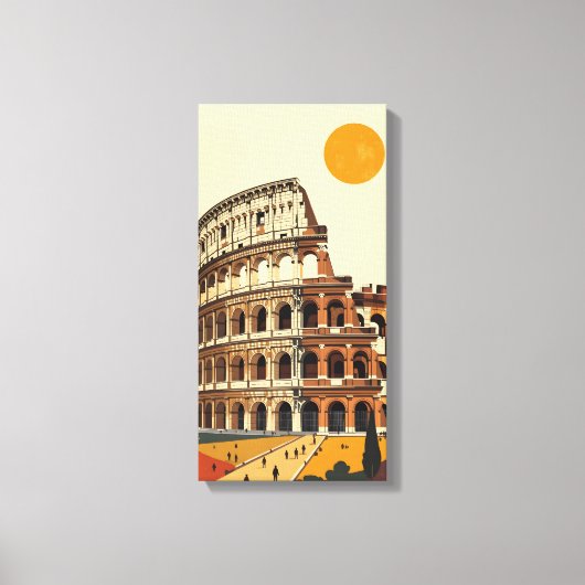 Amphitheater Colosseum Canvas Afdruk (Voorkant)