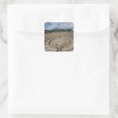 Amphitheater, met c.80 BC Vierkante Sticker (Tas)