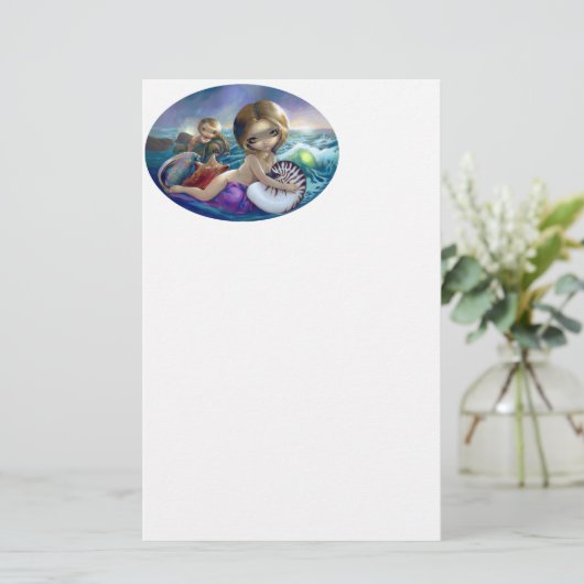 "Amphitriet"-benodigdheden Briefpapier (Staand voorkant)