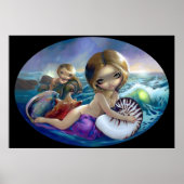 Amphitrite ART PRINT mermaid zee godin lowbrow (Voorkant)