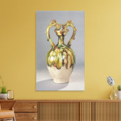 Amphora met handvatten in de vorm van draak canvas afdruk (Insitu (Woonkamer))