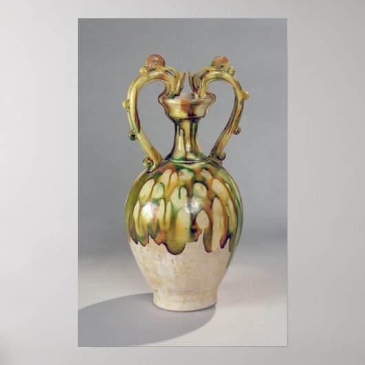 Amphora met handvatten in de vorm van draak poster (Voorkant)