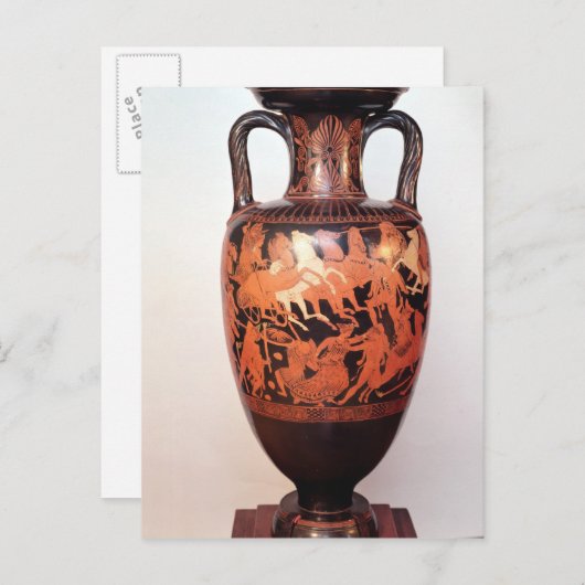 Amphora van het rode cijfer briefkaart (Voorkant / Achterkant)