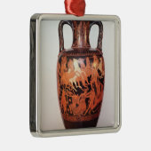 Amphora van het rode cijfer metalen ornament (Rechts)