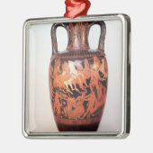 Amphora van het rode cijfer metalen ornament (Links)