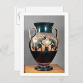 Amphora van zwarte figuren met Ajax en Achilles, Briefkaart (Voorkant / Achterkant)