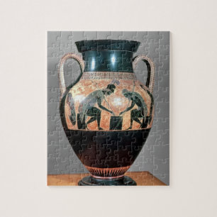 Amphora van zwarte figuren met Ajax en Achilles, Legpuzzel